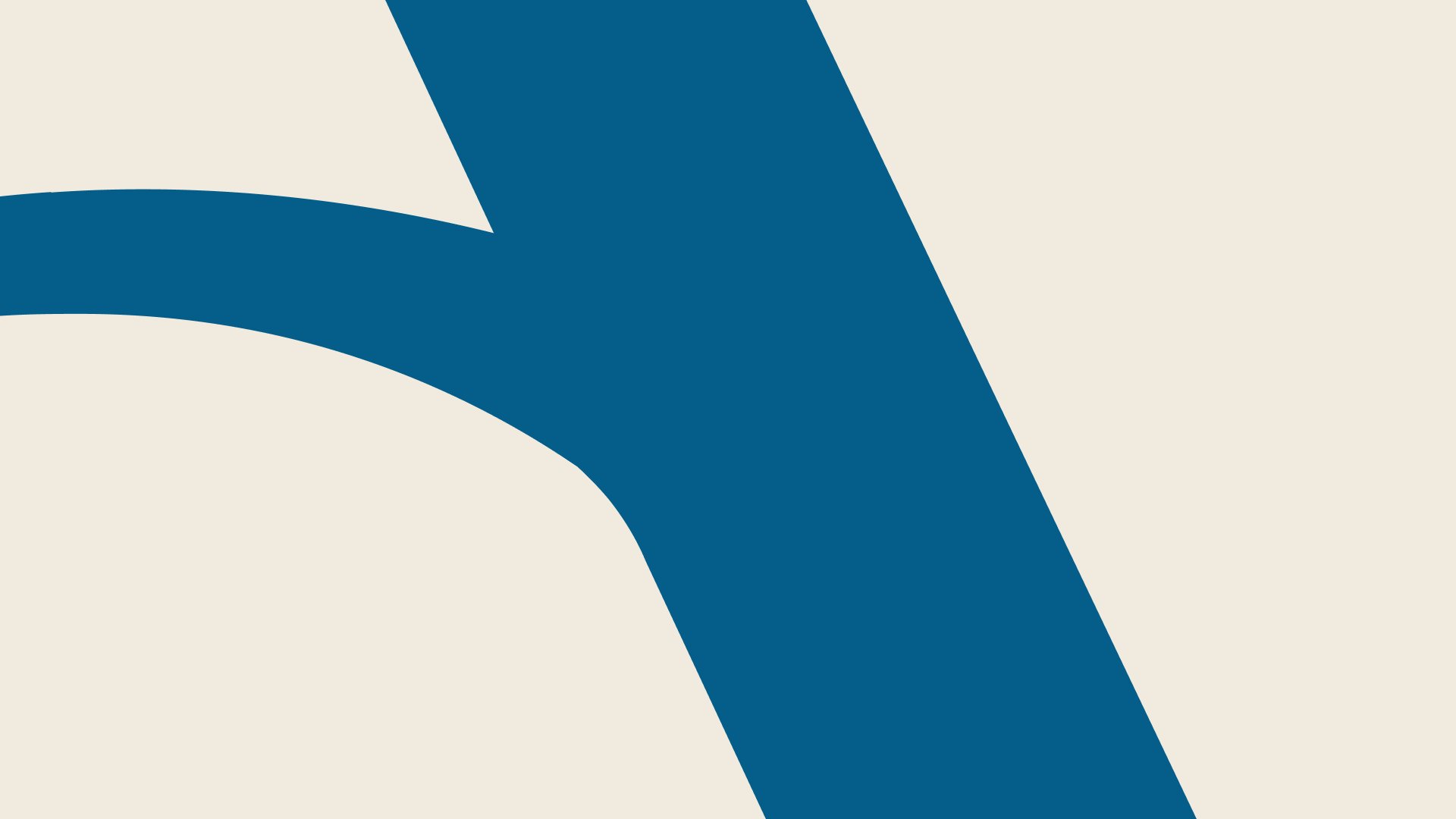 Detalhe ampliado da letra A do logotipo Aquarie em azul, mostrando a curva da barra que lembra uma onda